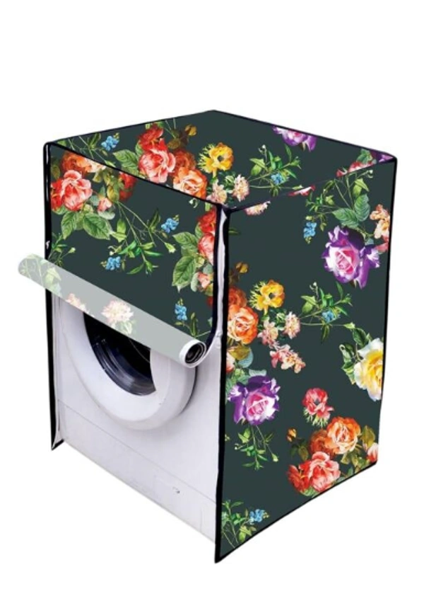 PVC Printed Font loading Machine Covers Dimensions (25"*23.5"*33") and Capacity (320) Liters - 320 Liter, Green, PVC, Pack of 1